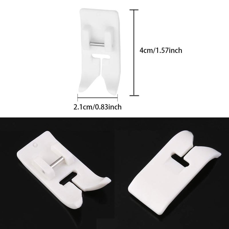 CESUSME 2 Pcs Roller Sewing Machine Presser Foot, Plus Non-Stick Zigzag Teflon Presser Feet - Fit for Singer, Brother, Babylock, Low Shank Simplicity Sewing Machineï¼ˆ2 Stylesï¼‰ - Image 4